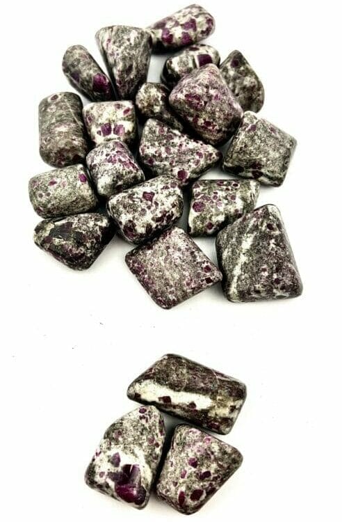 Large Ruby in Granite Matrix Freeforms Large Ruby in Granite Matrix Freeforms